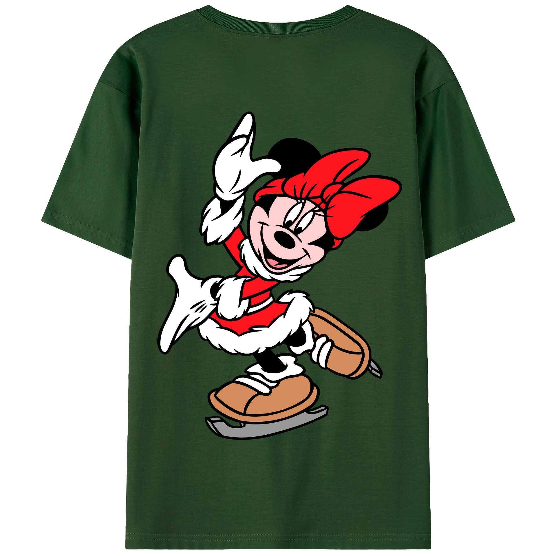 （画像用） ミッキーマウス Mickey Mouse 綿100％半袖Tシャツ（背面プリント）